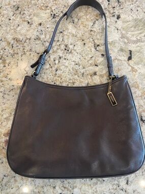 Vintage Coach Brown Leather Girly Napa Hobo Shoulder Bag Classic Timeless